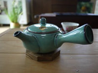 青緑2合カゴ網急須【深蒸し煎茶対応】